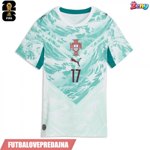 Lacne Ženy Futbalové dres Portugalsko Rafael Leao #17 MS 2026 Krátky Rukáv - Preč